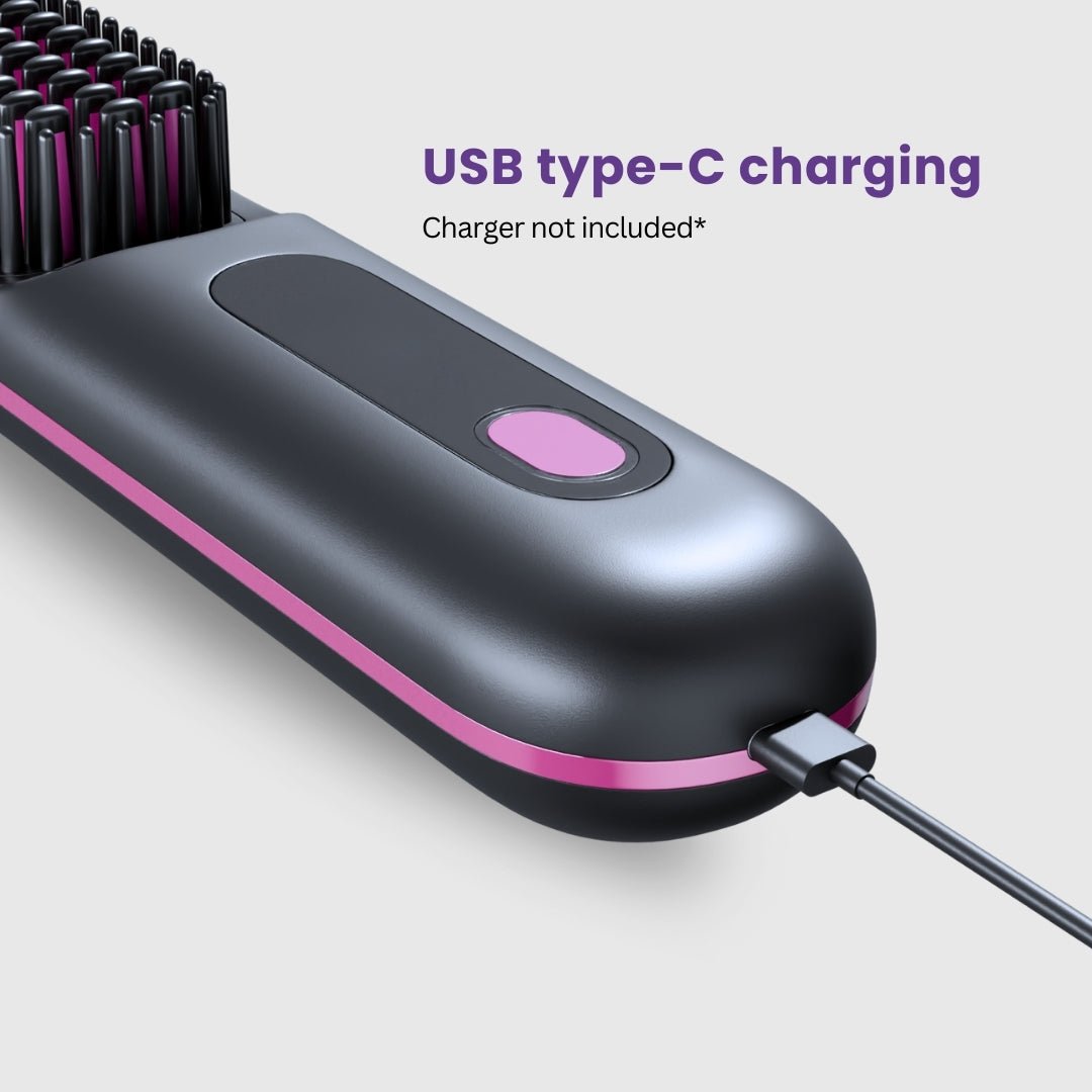 Numoya Portable Straightener Brush - GoBrush PRO