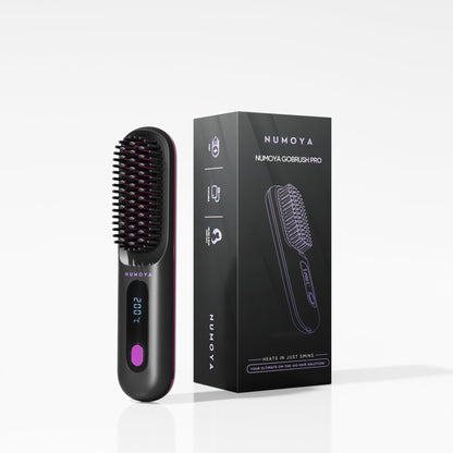 Numoya Portable Straightener Brush - GoBrush PRO