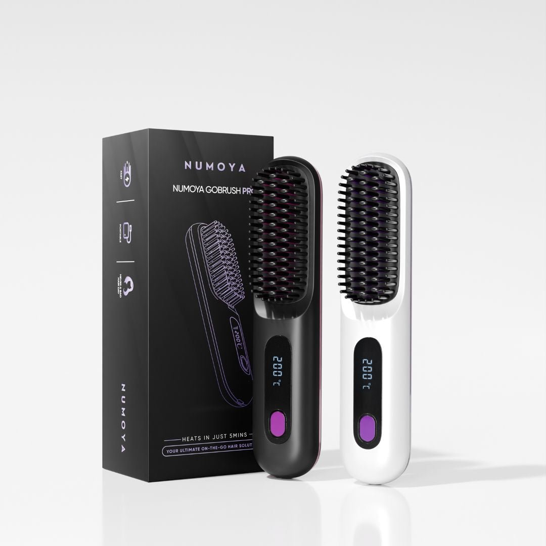 Numoya Portable Straightener Brush - GoBrush PRO