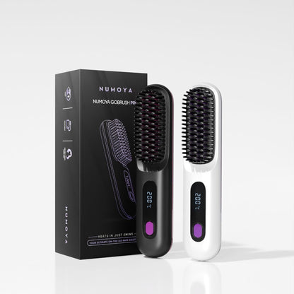 Numoya Portable Straightener Brush - GoBrush PRO